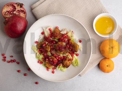 Salotos su mandarinais ir kariuota vištiena Žingsnis 5