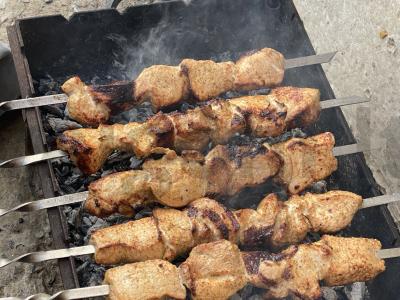 Kiaulienos nugarinės kebabas Žingsnis 6