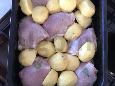 Vištiena ir bulvės Žingsnis 6