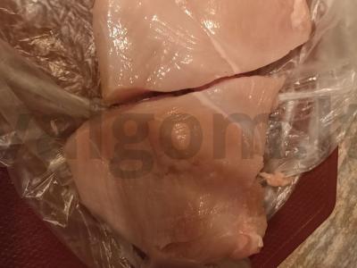 Vištienos filė su oro sojų pagalvėle Žingsnis 1