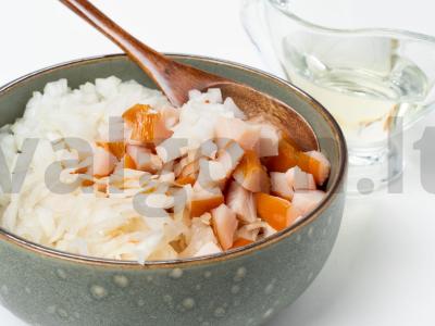 Salotos su vištiena ir raugintais kopūstais Žingsnis 2