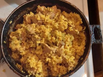 Bulgur su kalakutiena ir prieskoniais Žingsnis 6