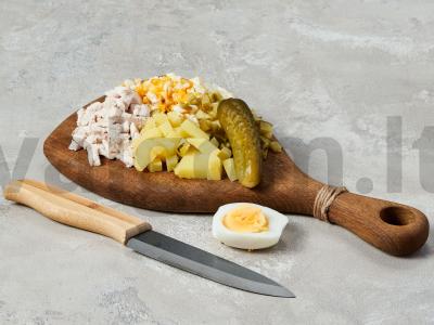 Kalakutienos salotos su kukurūzais Žingsnis 1