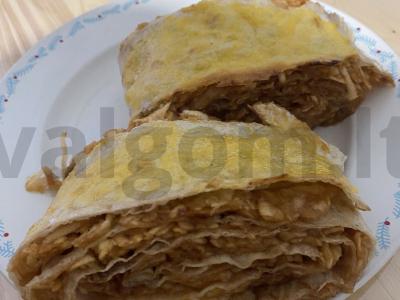 Tingus obuolių pitos štrudelis pagrindine nuotrauka