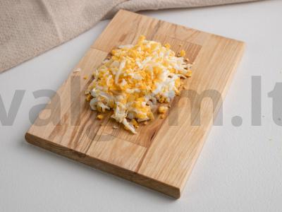 Salotos su saira, ryžiais ir agurkais Žingsnis 3