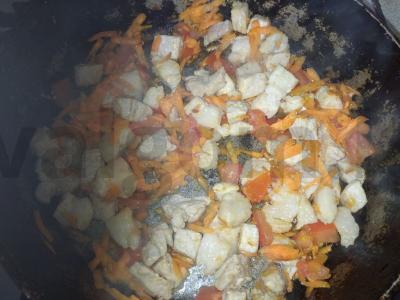 Kiaulienos guliašas su bulvių koše ir padažu "Kaip vaikystėje" Žingsnis 5