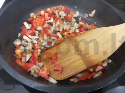 Omletas-ruletė "Šviesoforas" Žingsnis 2