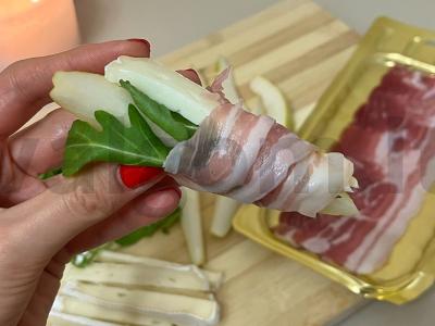 Švelni kriaušė su sūriu ir šonine Žingsnis 2