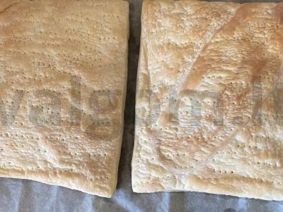 Napoleono pyragas iš sluoksniuotos tešlos be mielių Žingsnis 3