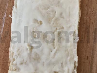 Napoleono pyragas iš sluoksniuotos tešlos be mielių Žingsnis 5