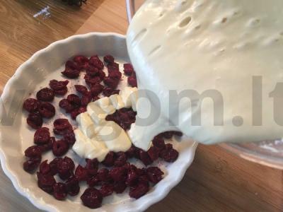Clafouti su vyšniomis ir maskarponės sūriu Žingsnis 9