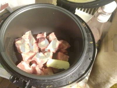 Makaronai su mėsa multicooker įrenginyje Žingsnis 2