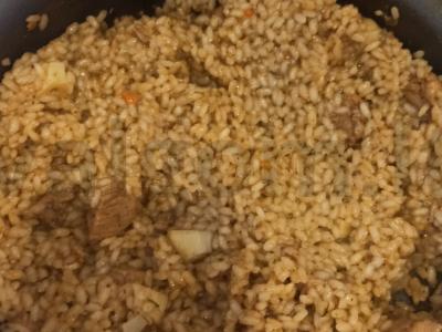 Ryžiai su mėsa sojų padaže Žingsnis 5