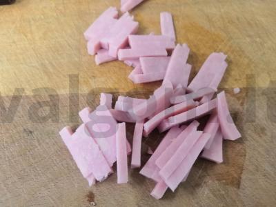 Kumpio ir grybų omletas Žingsnis 5