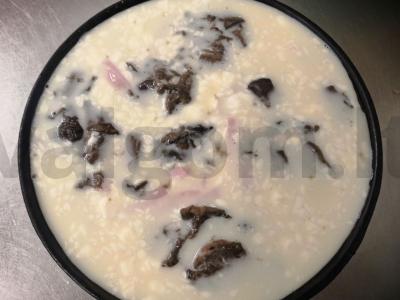 Kumpio ir grybų omletas Žingsnis 7