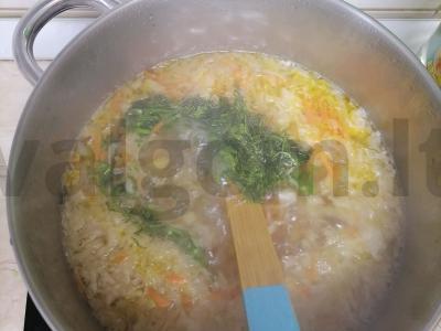 Tikra skani raugintų kopūstų sriuba Žingsnis 7
