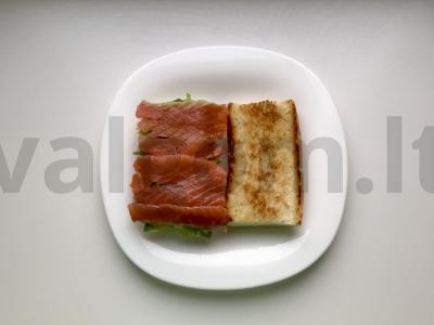 Sumuštinis su lašiša ir avokadu Žingsnis 7