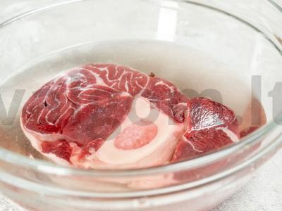 Cholodets mikrobangų krosnelėje Žingsnis 1