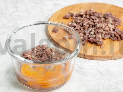 Cholodets mikrobangų krosnelėje Žingsnis 3