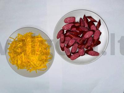 Virti vermišeliai su dešra Žingsnis 1