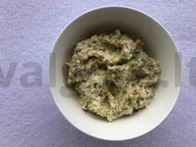 Sūrio užkandis su česnakais Žingsnis 2
