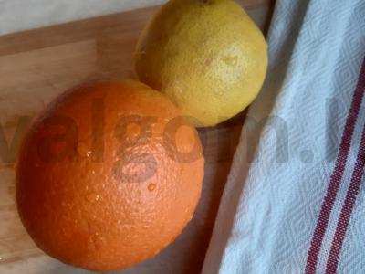 Naminis citrusinių vaisių limonadas Žingsnis 1