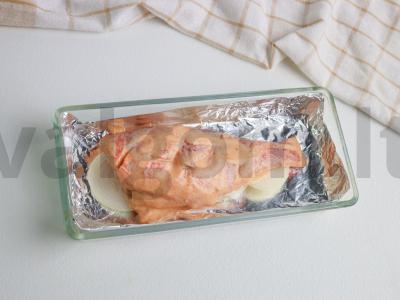 Lengvas ešerių filė receptas su sriracha padažu Žingsnis 3