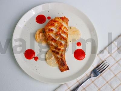 Lengvas ešerių filė receptas su sriracha padažu Žingsnis 4