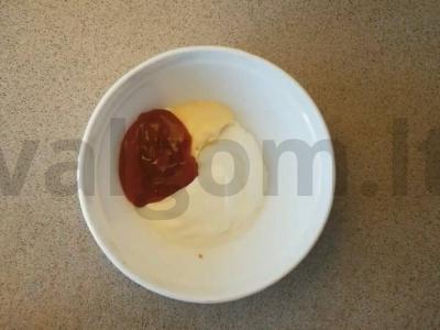 Kepti mėsos kukuliai su kečupu Žingsnis 3