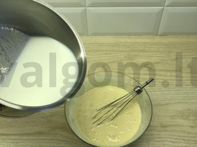 Subtilūs profiteroles su vaniliniu kremu Žingsnis 7