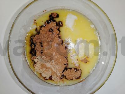 Skanūs imbieriniai sausainiai iš viso grūdo miltų Žingsnis 1