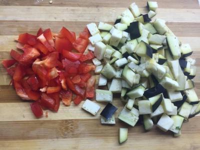 Prancūziškas ratatouille su ryžiais Žingsnis 1