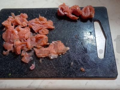 Užkandžių pyragas su lašiša, avokadu ir varškės sūriu Žingsnis 6