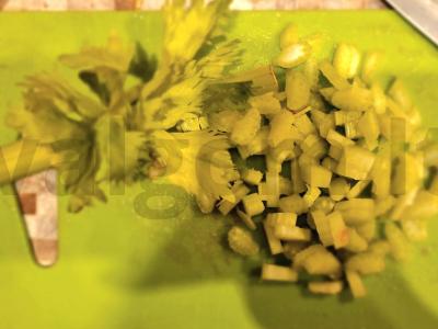 Bulgur su daržovėmis ir vištiena prieskoniuose Žingsnis 3