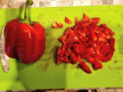 Bulgur su daržovėmis ir vištiena prieskoniuose Žingsnis 4
