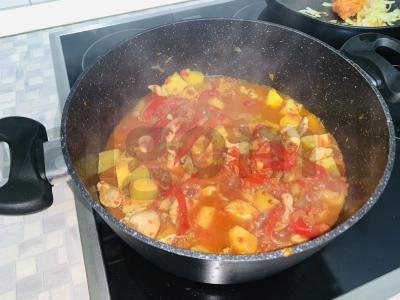 Daržovių troškinys su vištiena Žingsnis 6