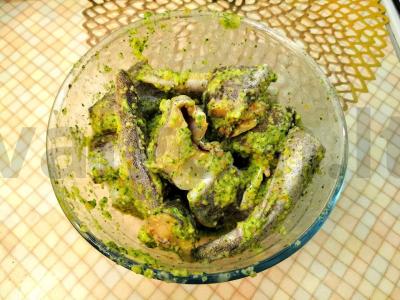 Skumbrė paprastame marinate Žingsnis 3