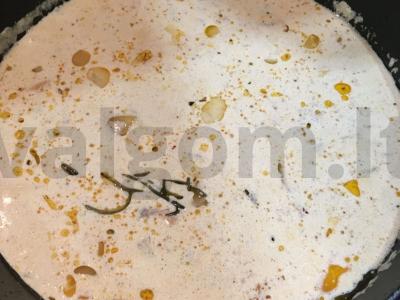 Bunkės grietinėlės padaže su upėtakiu Žingsnis 3