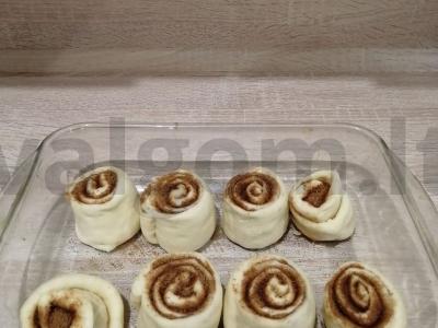 Cinamono ir cukraus bandelės Žingsnis 6