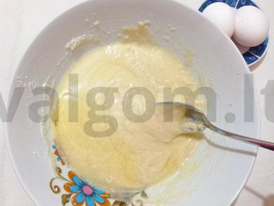 Baltųjų citrinų ir vanilės kepiniai ant baltųjų Žingsnis 2