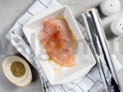 Lengvos salotos su vištiena Žingsnis 1