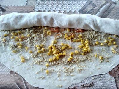 Rudens ritinys su moliūgais ir kukurūzais Žingsnis 3