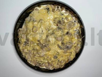 Aromatingi grybai su vištienos filė Žingsnis 4