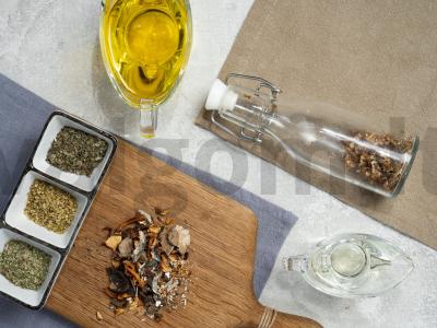 Aštrus sviestas su grybais Žingsnis 1