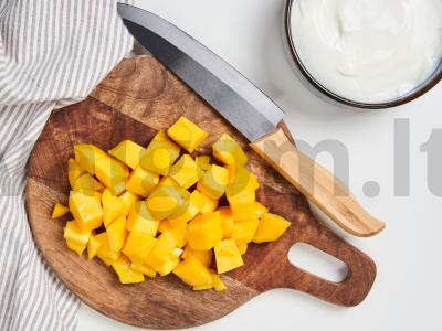 Mango lassi su muskato riešutu Žingsnis 1