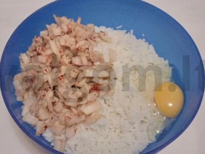 Aromatizuoti ryžiai su kimči kopūstais Žingsnis 1