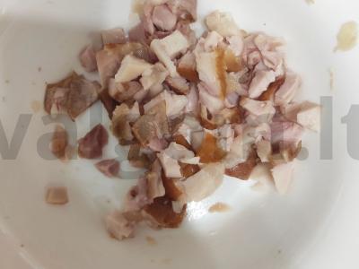 Naminė šavarma su rūkyta vištiena, daržovėmis ir kečupu Žingsnis 4