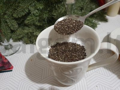 Kokosų šalavijų pudingas su avietėmis Žingsnis 2