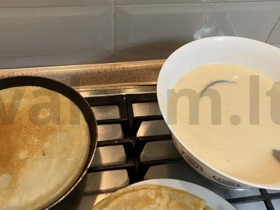 Skanūs pieniški blyneliai Žingsnis 3