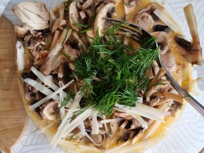Sūrio frittata su grybais Žingsnis 4